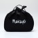 Cosmetic bag with lightning, black color