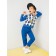 Sweatshirt for a boy, height 86 cm, blue color