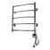 Domoterm electric heated towel rail "Laura", 500 x 500 mm, 5 crossbars, right, chrome
