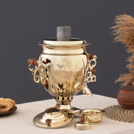 Samovar "Gold", Acorn, Fry, 2.5 liters-2
