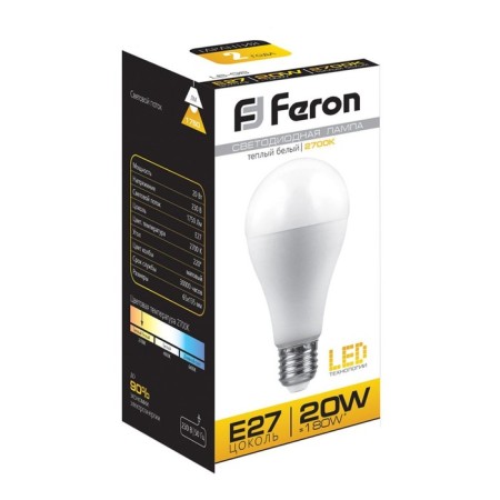 LED LED Feron, "Shar", E27, 20 W, 230 V, 2700 K-2
