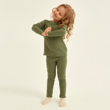 Pajama Children's SL Home P 38 (146-152), olive