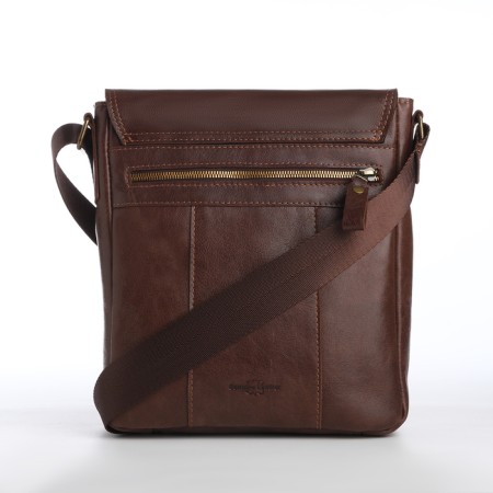 Male bag, xl zolo, brown color-3