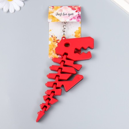 Plastic keychain "Sharnary dinosaur tyrannosaurus" mix 6.7x1.5x18 cm-2