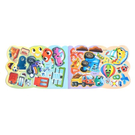 Stickers reusable "Bip and his friends", 12 p.-2