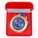 Medal in the velvet box "Best husband", D = 6.5 cm.