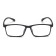 Glasses for the computer, "Master K", 14 x 14 x 4.5 cm, lens 3.5 x 5 cm, napkin, black