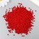 Set of beads "needlework" plastic, diameter 3 mm, 25 g, scarlet