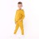 Kit for children (sweatshirt, trousers), mustard color, height 104 cm