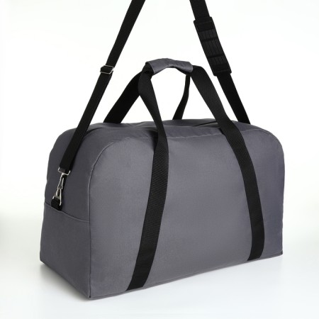 Road bag, textura, large size, color gray-5