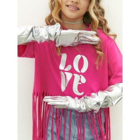 T -shirt Children's Amarobaby Rope, height 140 cm, pink color-6