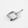Buckle, 1.9 × 2.2 cm, 16 mm, 10 pcs, silver color