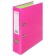 A4, 75 mm, Lamark, PVC, double-sided coating, metal edging, pocket for a spine, collected, pink/green