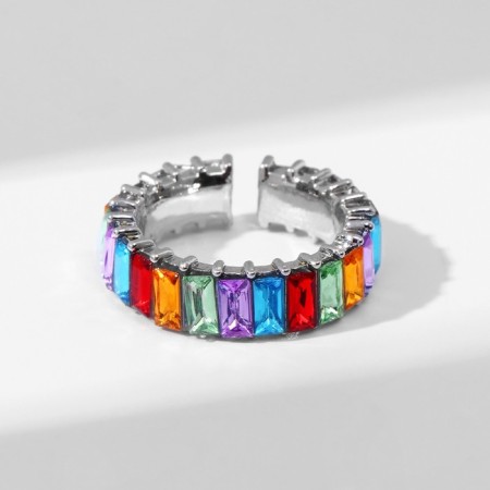 Ring "Trend" parallel, color in silver, dimensionless (from 17 size)-1