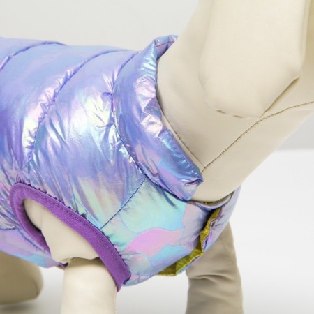 Dog jacket two -sided with weighting, size 16 (DS 36, OG 46, Osh 35), purple/yellow-4
