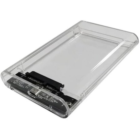 External case for HDD/SSD AGESTAR 3UB2P6C SATA III USB3.0, plastic, transparent, 2.5 "
