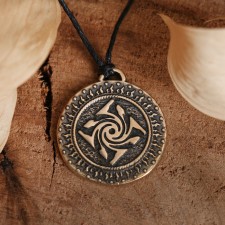 The Slavic amulet of jewelry bronze 