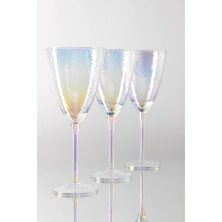 Glass glass for the wine Magistro "Pearls", 400 ml, pearly color-4
