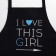 Apron Ethel I Love this Girl 60x70 cm, 100% cotton, reps 210 g/m2