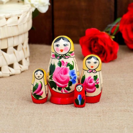 Matryoshka "Semenovskaya", 4 puppet, the highest category-4