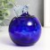 Souvenir Glass in glassbreaker "Blue apple" h 90 mm