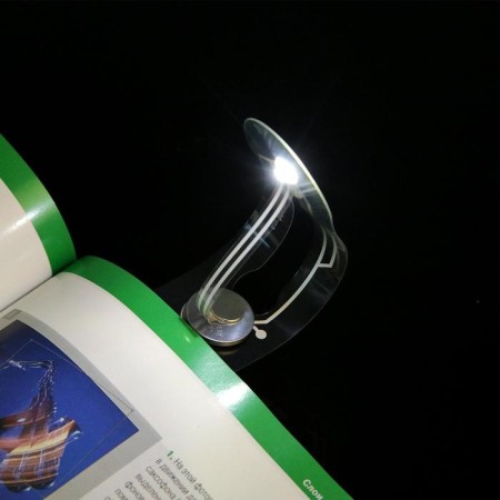 Reading lamp, 1 LED, from battery, 6500K, white