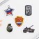 Set: paper stickers 20 l + 5 stickers “February 23. Real defender "