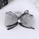 Hair crab "Schoolgirl" 12x9 cm, gray with a cantic