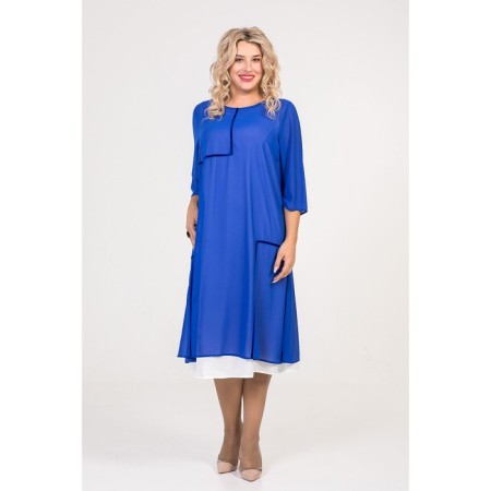 Women's dress, size 54, blue color-2