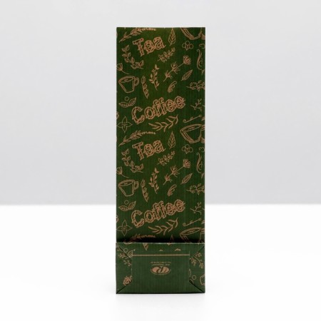 Pack Pack Package "Coffee and Tea", craft, green, 7 x 4 x 21 cm-2