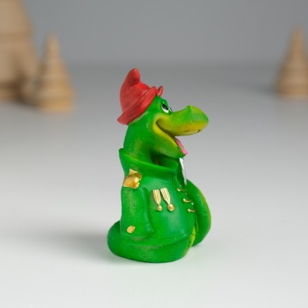 Souvenir Polystone "Green Serpent in the form" MIX 4.5x4x6.5 cm-3