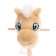Soft toy "horse-horseman", on a stick, beige color