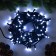 Garland “thread” 10 m, IP65, UMS, dark rubber thread, 100 LED, white glow, flicker, 220 V