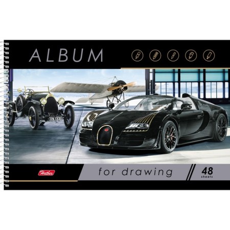 Album for drawing A4, 48 sheets on the range of "Assorted", cover Cover Cardboard, block 100 g/m2, perforation for separation, mix-3