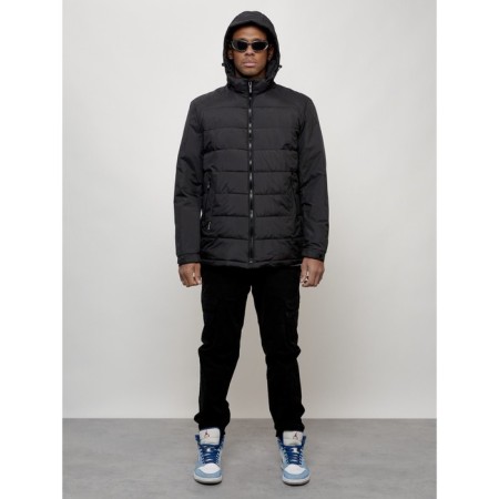 Male spring jacket, size 50, black color-13