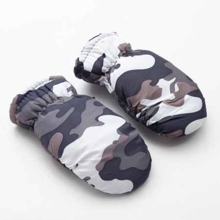 Mittens of winter children's minku "khaki", ts. Chernoye, district 15-16 (17*7 cm)