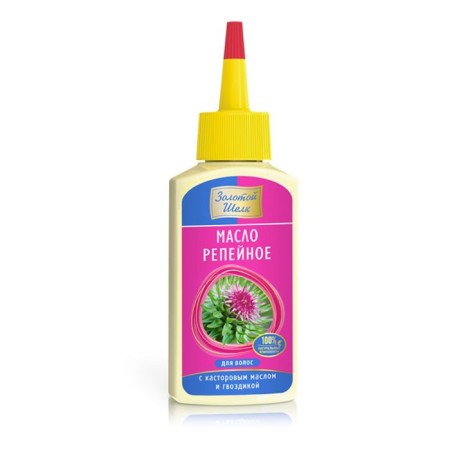 Golden silk hair burdock oil, with castor oil and cloves, 90 ml