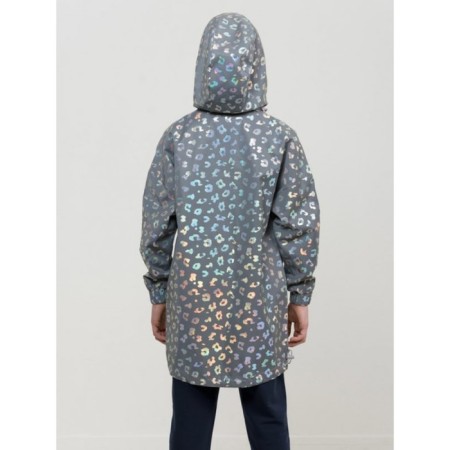 Vetrovka for girls, height 134 cm, silver color-5