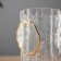 VAZA Glass "Milagros" texture of wood, 25x9.5 cm, transparent