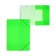 A4, 500 μm elastic band, calligrata "neon", spine 30 mm, neon, salad