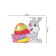 A set of napkins for setting the table "Easter egg in a ribbon", rectangular, size 32x46 cm, 4 pcs