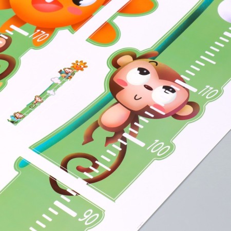 Sticker plastic interior color rosteomer "monkey" 50x70 cm-2