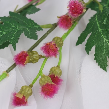 Artificial flowers "Mimosa Garden Lux" 60 cm, lilac-1