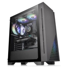 Themaltake H330 TG case, without PSU, ATX, MIDI-Tower, Black