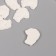 Decor for the creativity of the polystone "Kombinazonchik" White set 6 pcs 2.5x3 cm