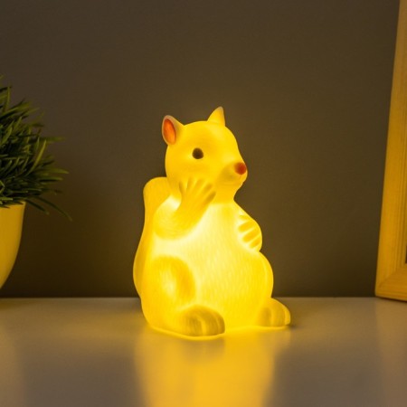 Squirrel nightlight LED from 3XLR44 batteries 9x6x10 cm Risalux-2