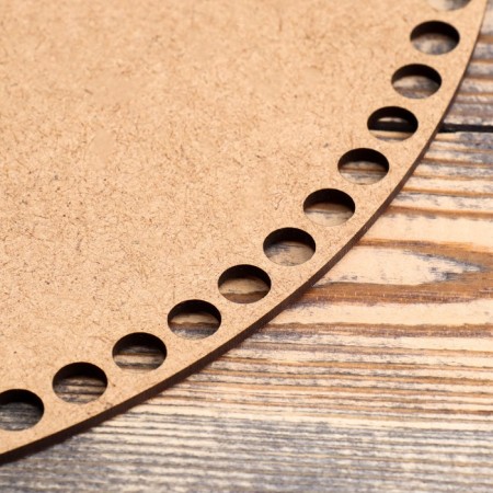 Clothing "Circle", bottom of the HDF brown smooth, 30 cm, d = 9mm-1