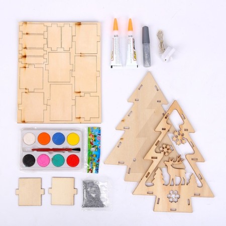 Set for creativity "New Year's Nightnik" from wood-1