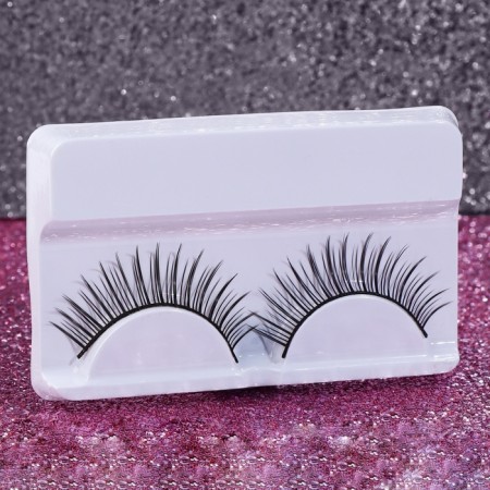 Falled eyelashes "Witter", without glue, black color-1