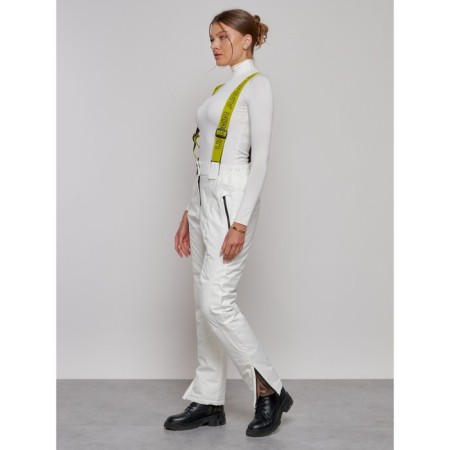 Semi -combinezone ski insulated female winter, size 46, white color-1